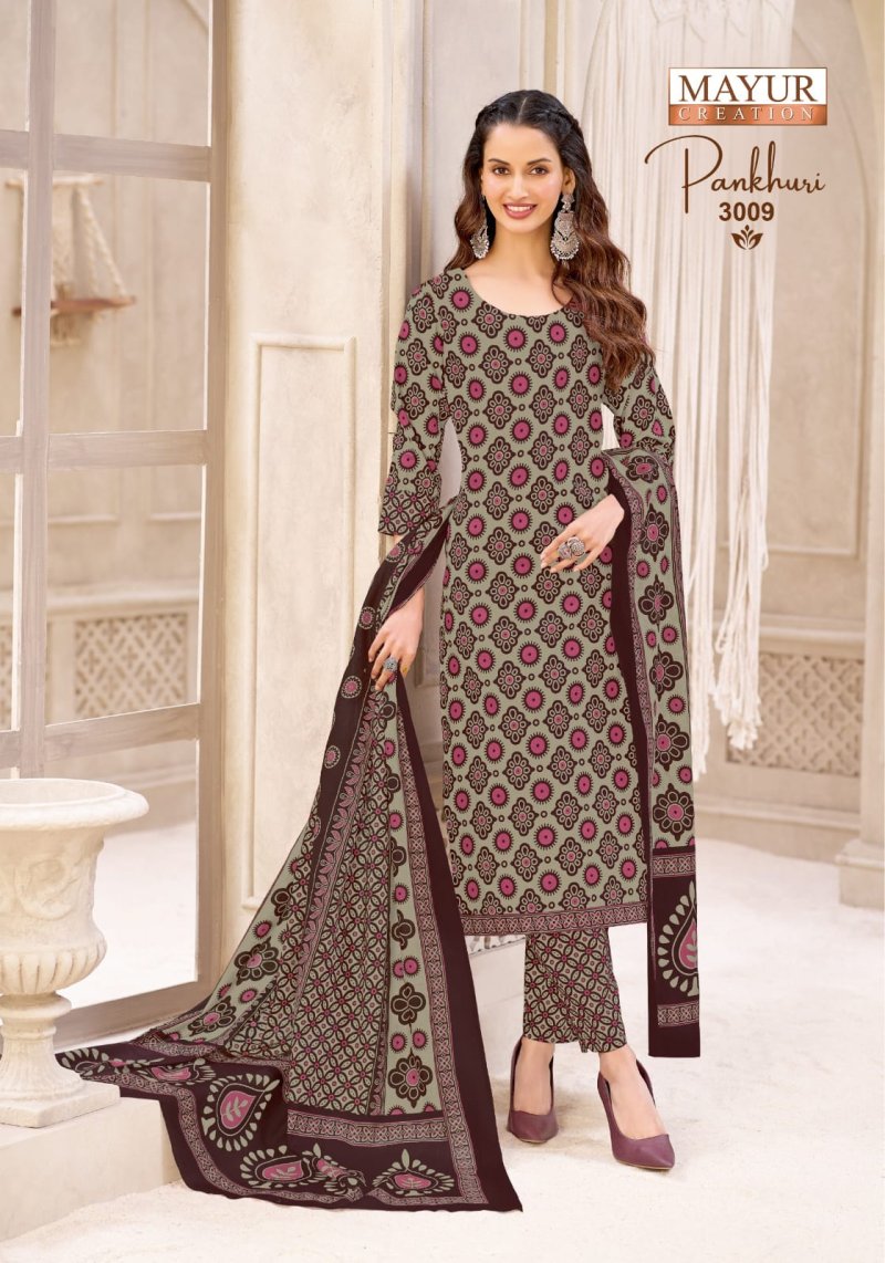 Pankhuri Vol 3 By Mayur Cotton Printed Dress Material 